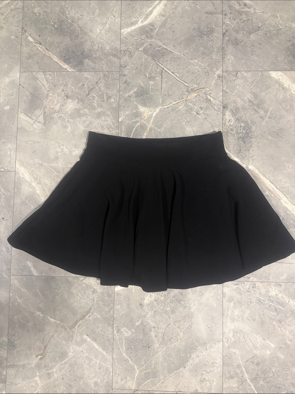 Black Women's Skater Skirt - Classic Flared Style